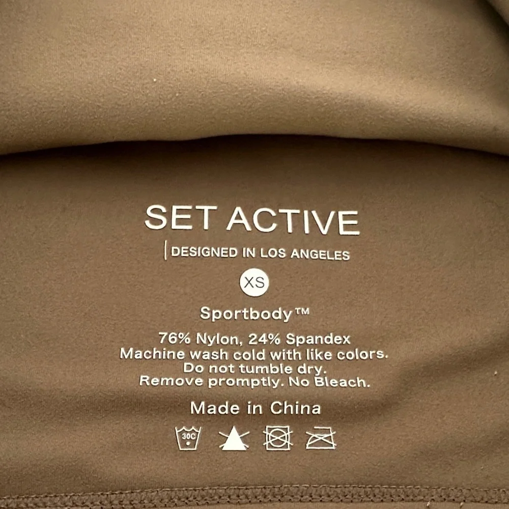 SET Active Taupe Sports Bra Size XS